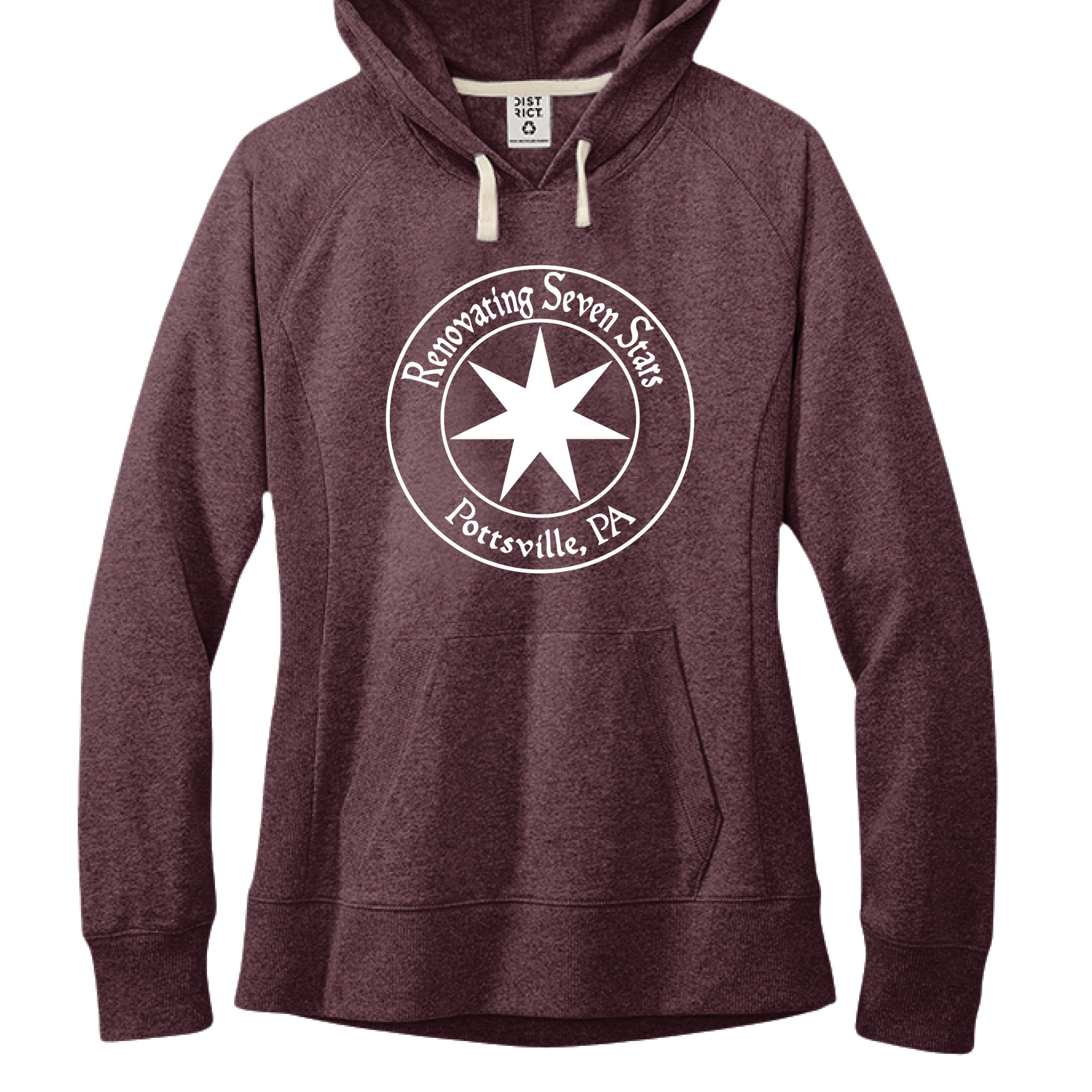 Maroon Heather - FRONT